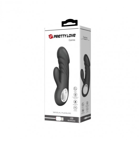 PRETTY LOVE - Intelligent Dual Vibration G-Spot Masturbation (Chargeable - Black)